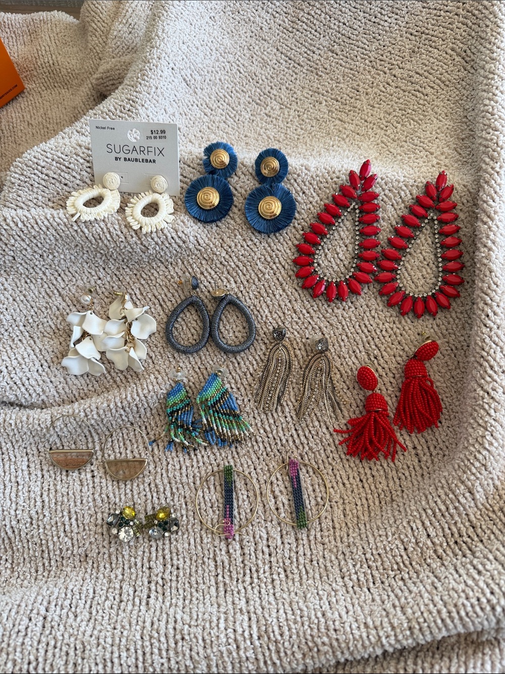Lot of statement earrings mixed brand (Stella & Dot, bauble bar, sugar fix, etc)